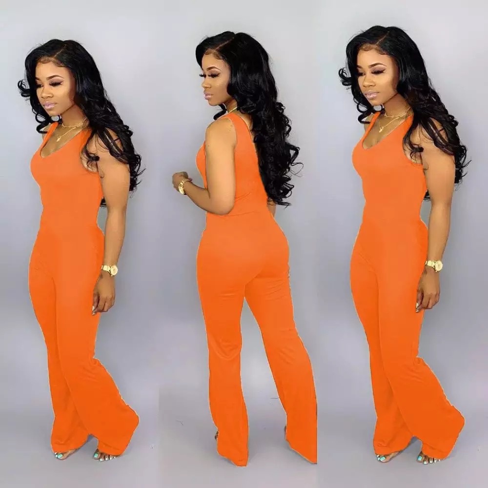 Orange Glow 1-Piece Romper 🍊